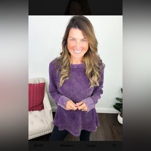 Waffle long sleeve top- brand new